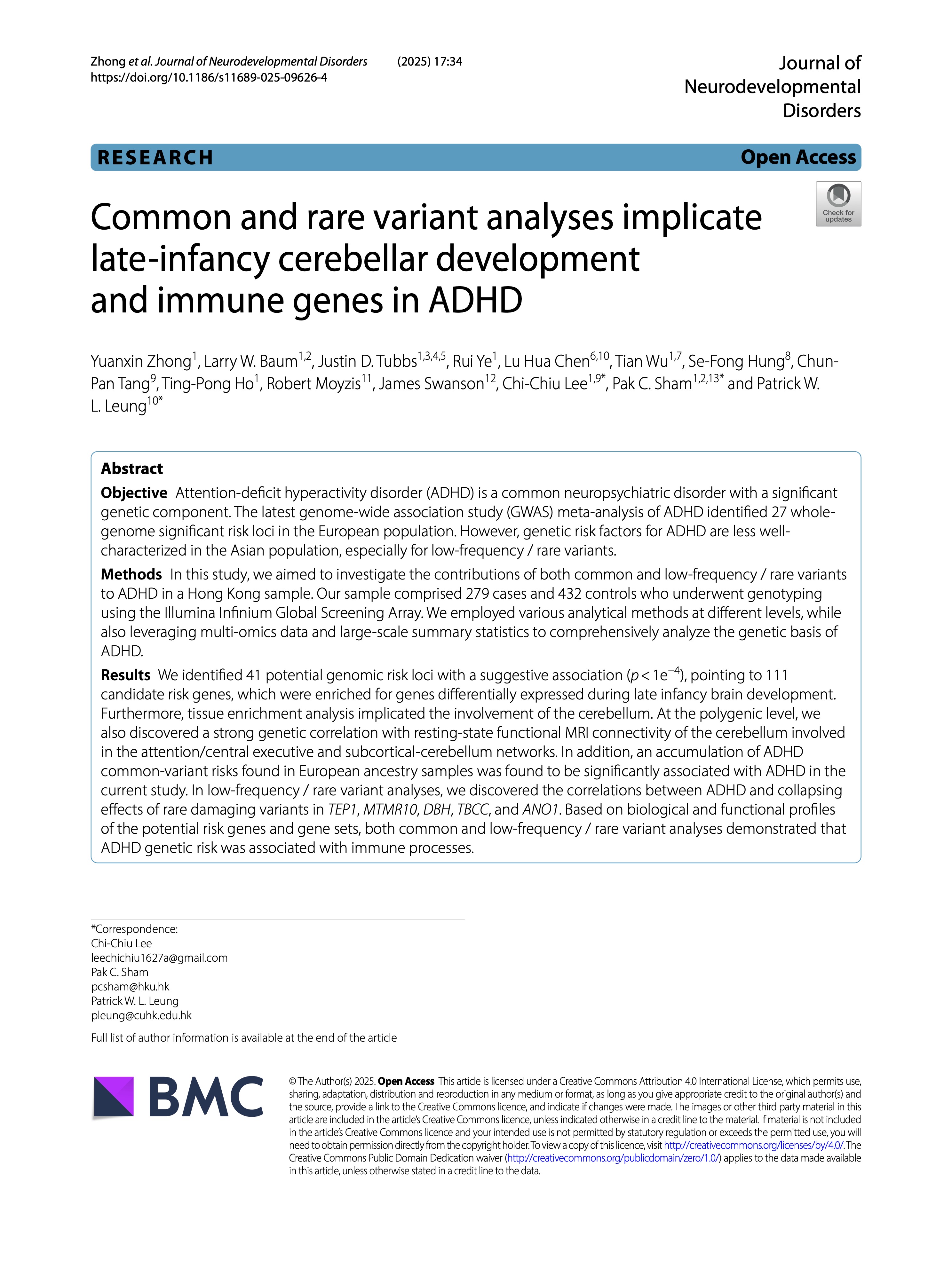 2 zhong 2025 journal of neurodevelopmental disorders