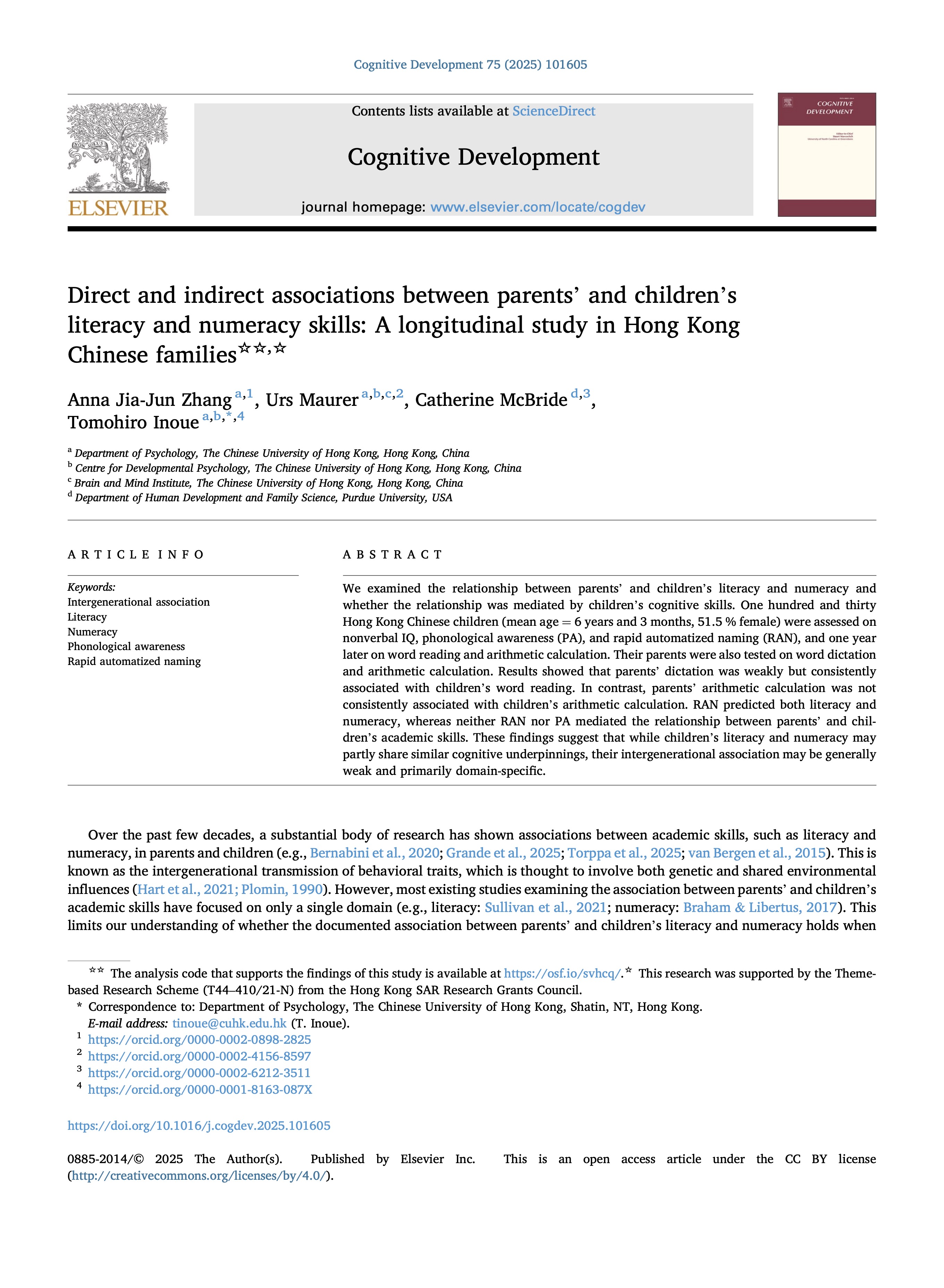5 zhang 2025 cognitive development